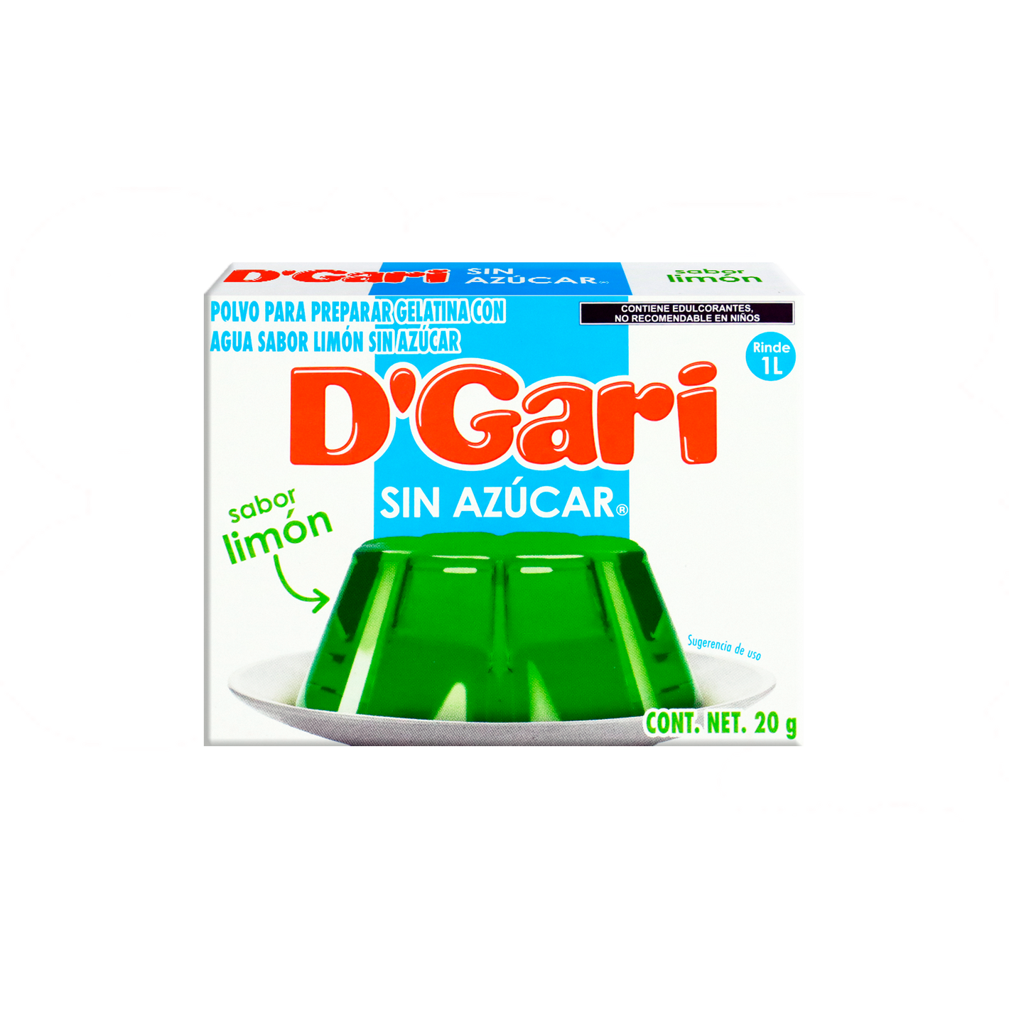 GARI SIN AZUCAR LIMON 24/20GR