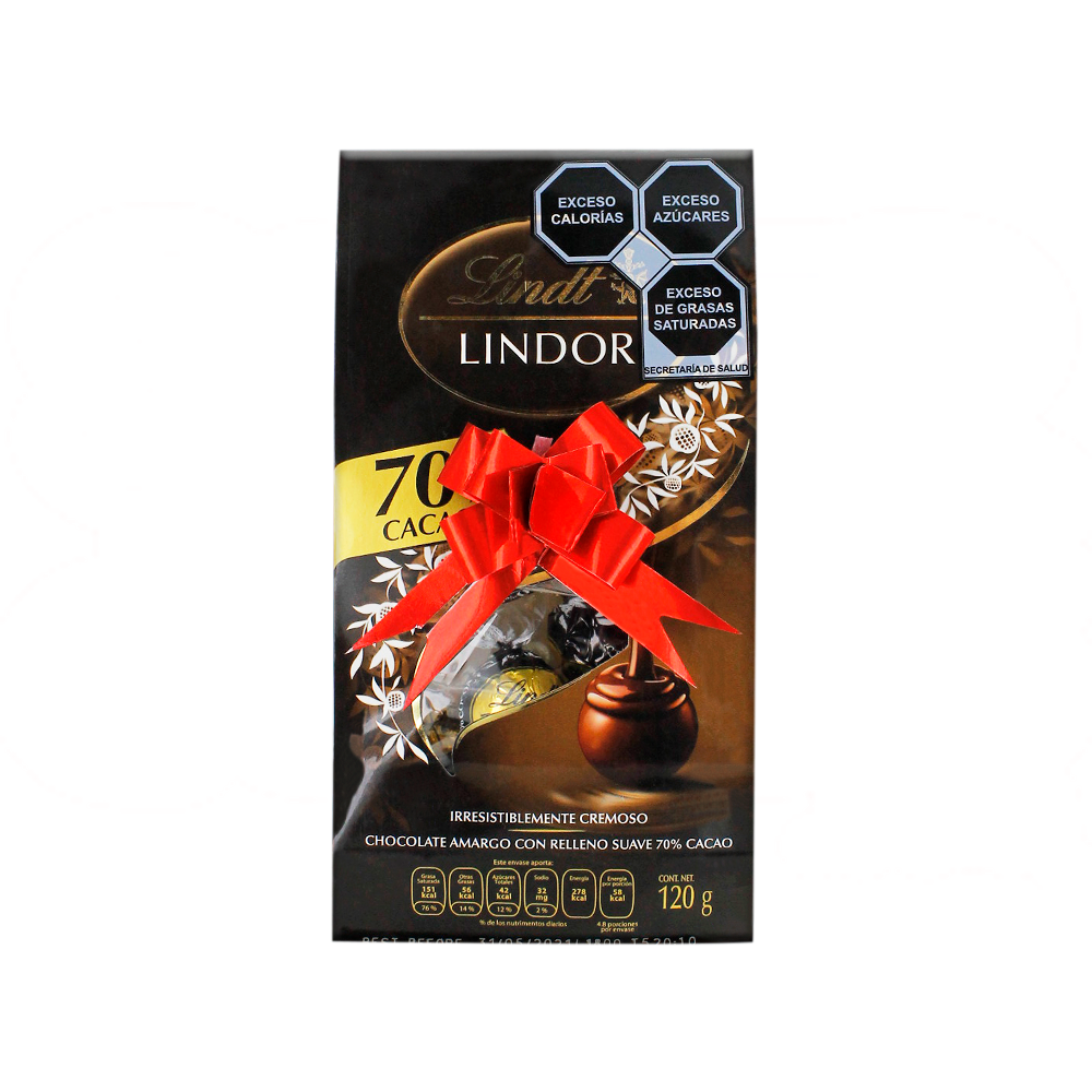 LINDOR 70% COCOA 12/120 G
