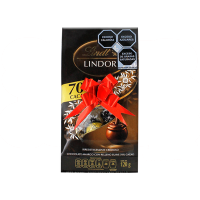 LINDOR 70% COCOA 12/120 G