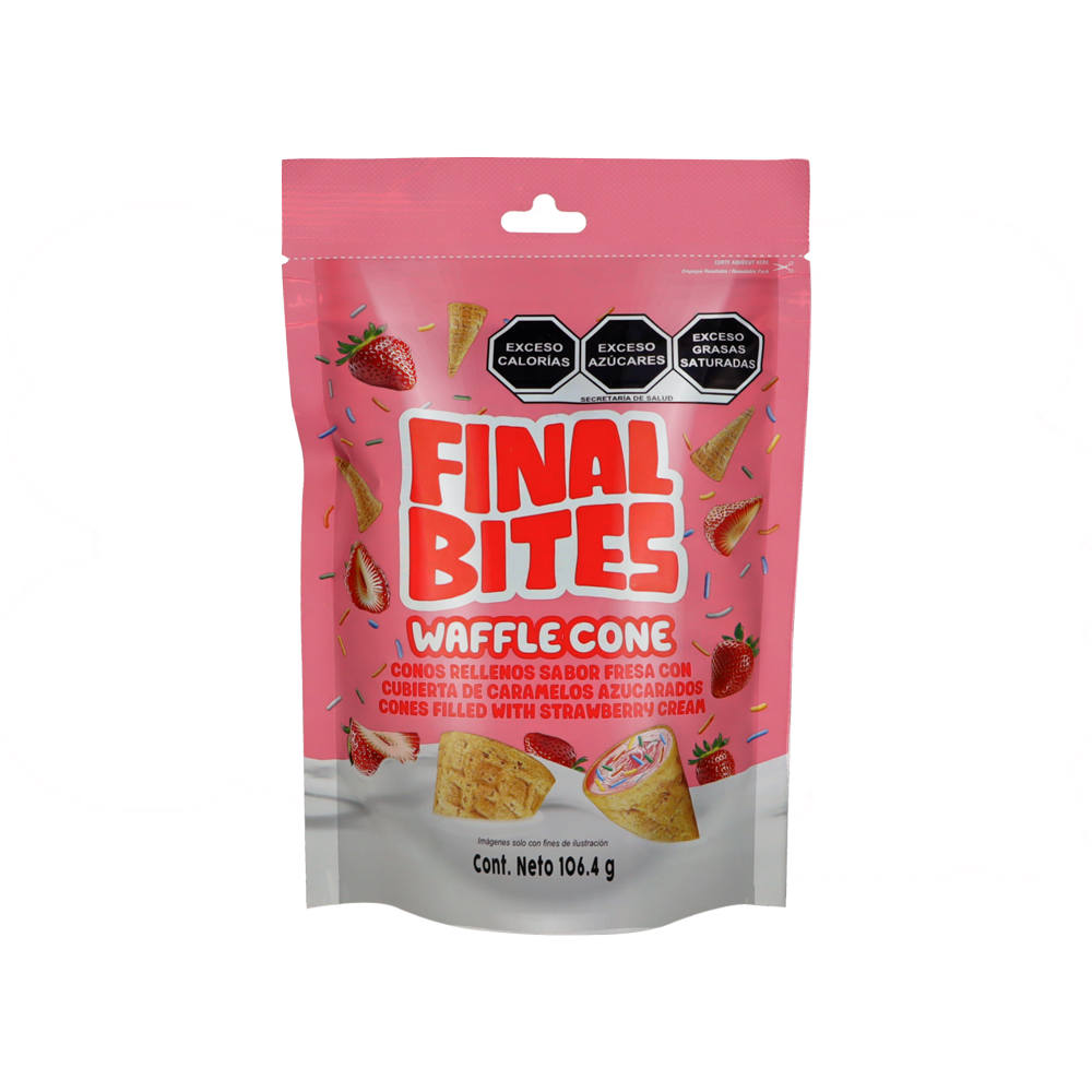 BARQUILLOS FINAL BITES FRESA 12/106.4GRS