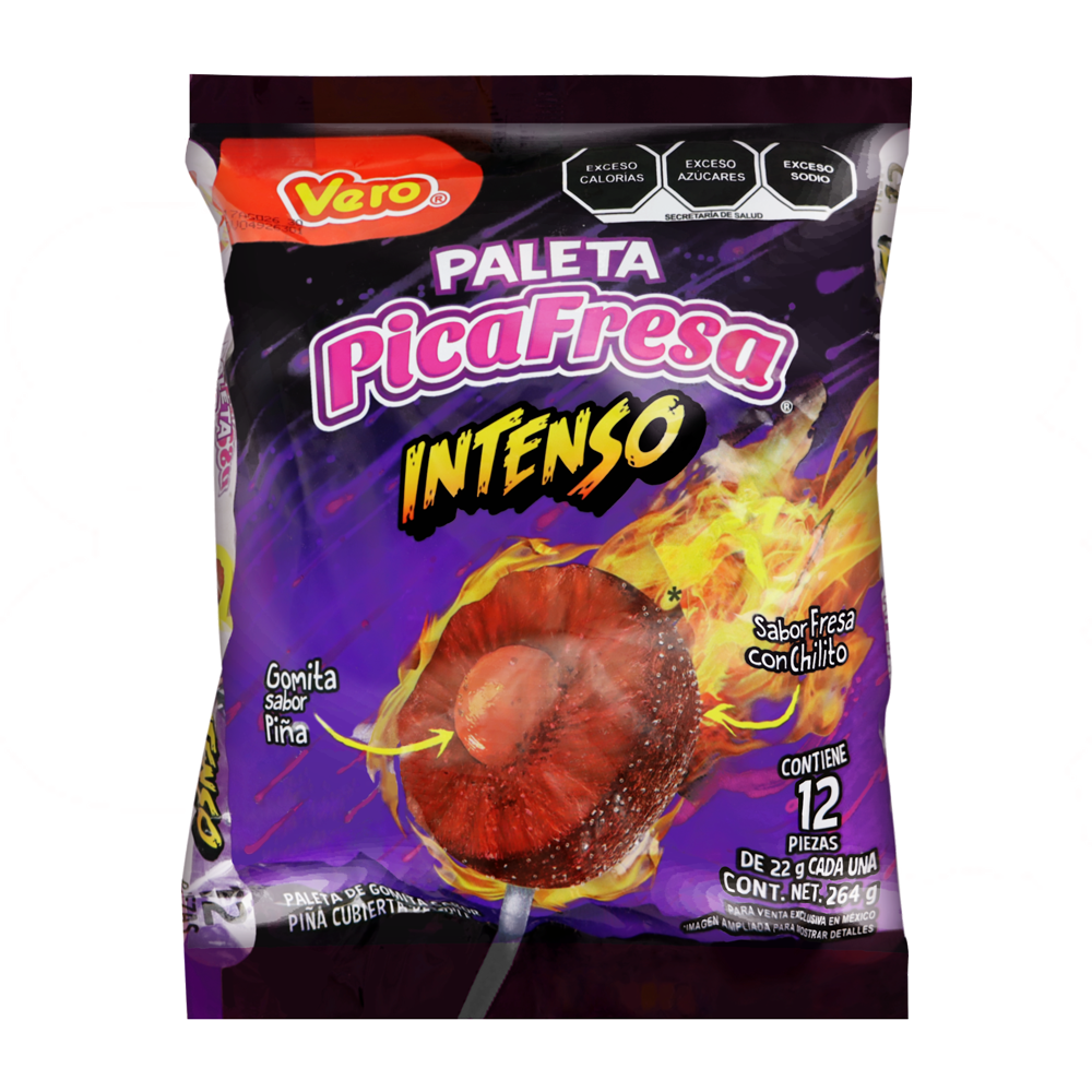 PALETA PICA FRESA INTENSO 6/12PZ