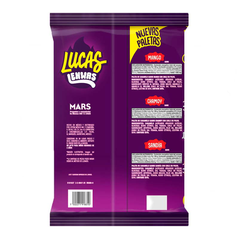 LUCAS LENWAS SURTIDA 14/60 PZA