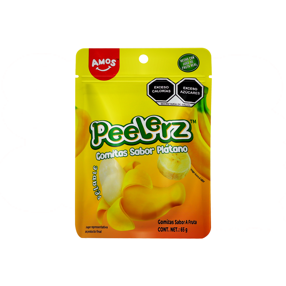 PEELERZ GOMITAS PLATANO 6/8 PZA