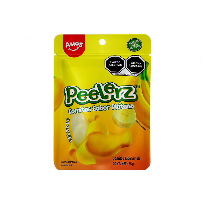 PEELERZ GOMITAS PLATANO 6/8 PZA