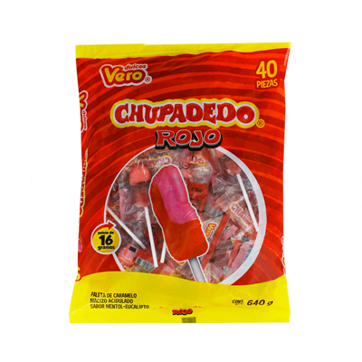 CHUPADEDO ROJO 16 GRS 24/40