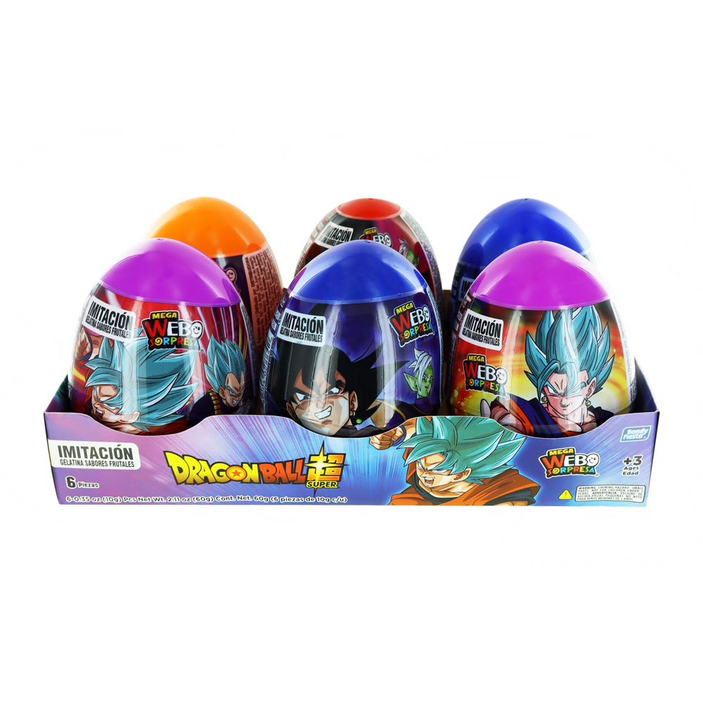 MEGA HUEVO DRAGON 12/6 PZS