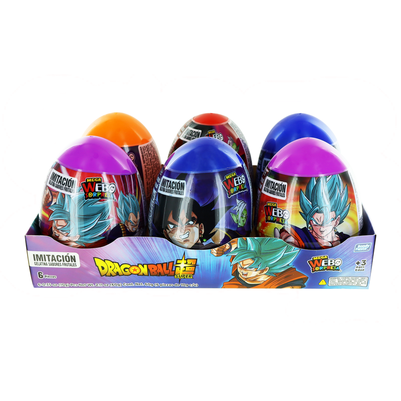 MEGA HUEVO DRAGON 12/6 PZS