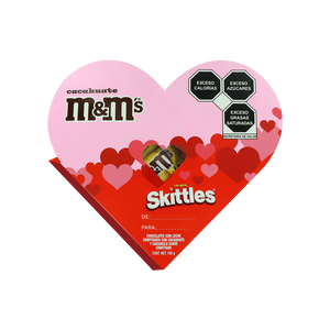 CORAZON MIX M&M,SKITTLES 14/100 GRS