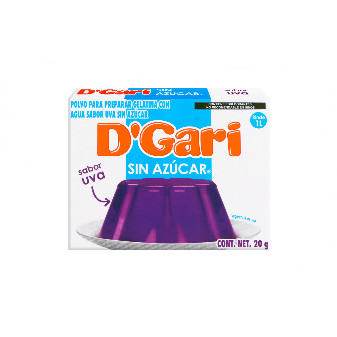 GARI SIN AZUCAR UVA 24/20GR