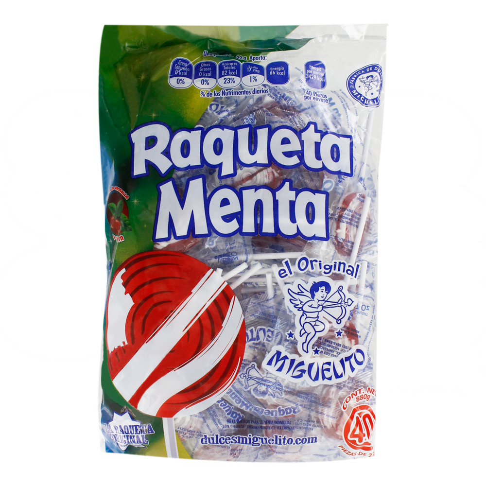 PALETA RAQUETA MENTA 20/40