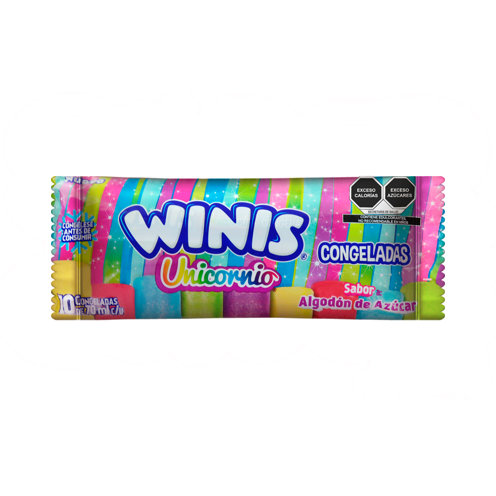 WINIS CONGELADA UNICORNIO 12/10PZ