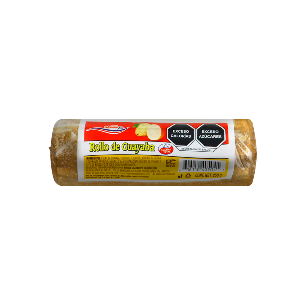 ROLLO DE GUAYABA 250GRS C/60 PZA
