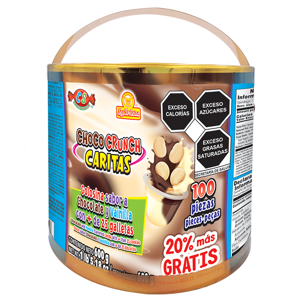 CHOCO CRUNCH CARITAS 12/100