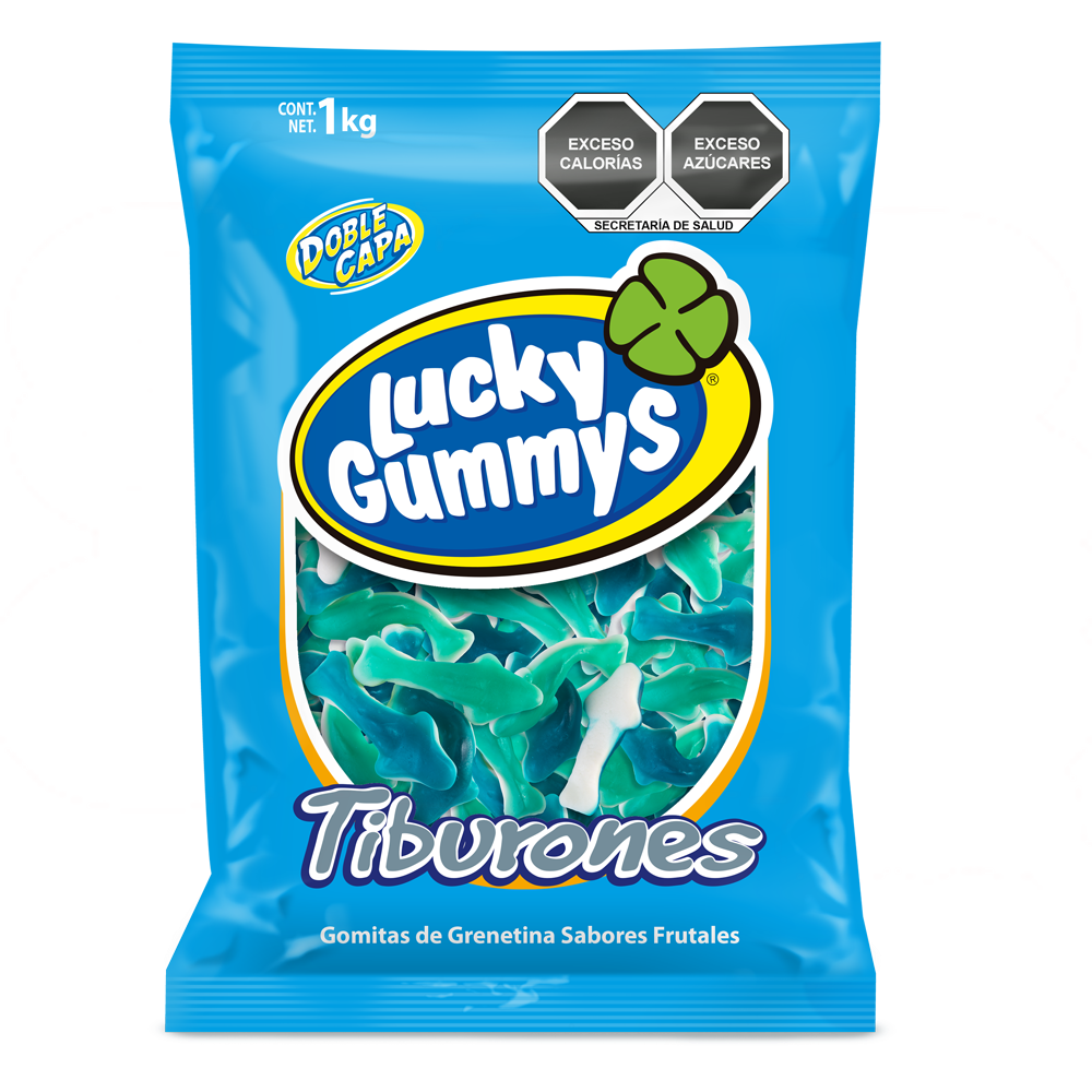LUCKY GUMMYS TIBURONES 8/1 Kg