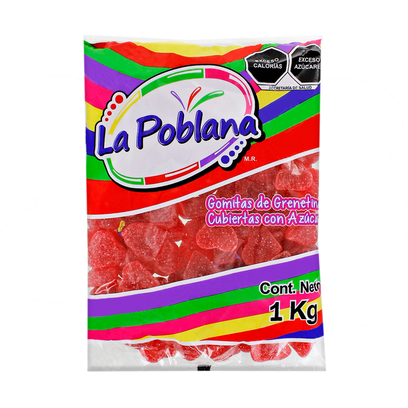 P GOMA CORAZON ROJO 10/1 KG