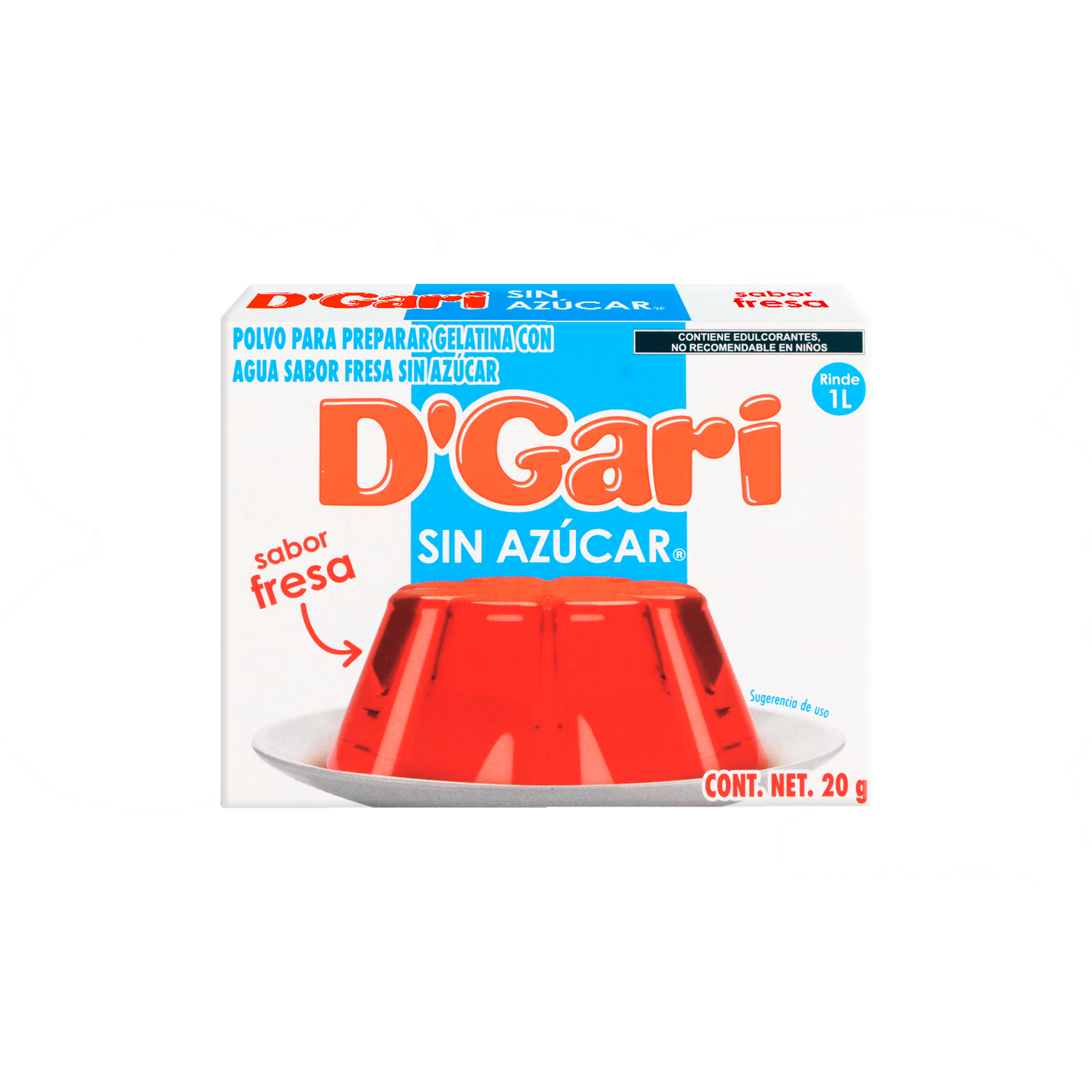 GARI SIN AZUCAR FRESA 24/20GR