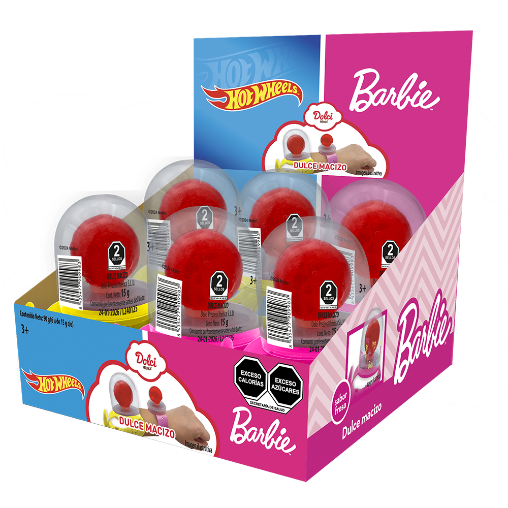 RELOJ BARBIE HOT WHEELS 12/6