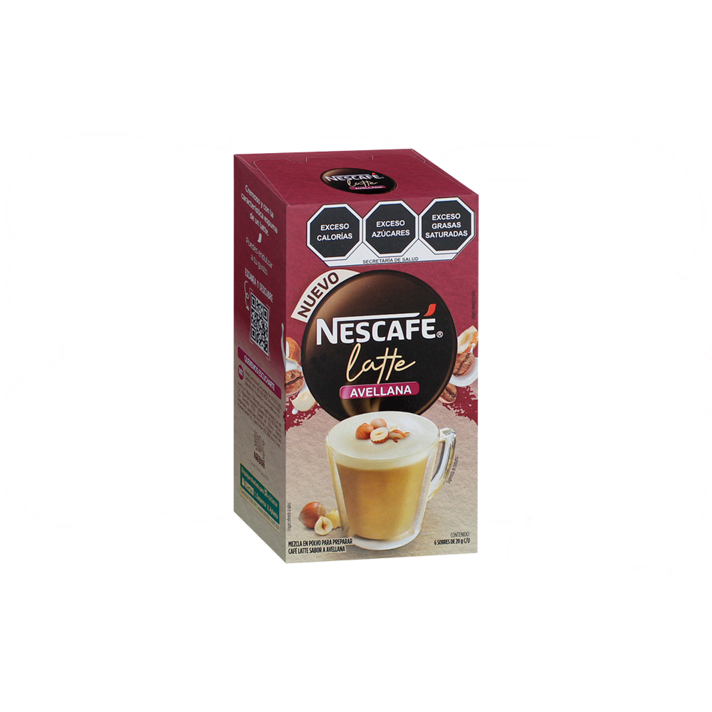 NESCAFE LATTE AVELLANA 6/6 20g