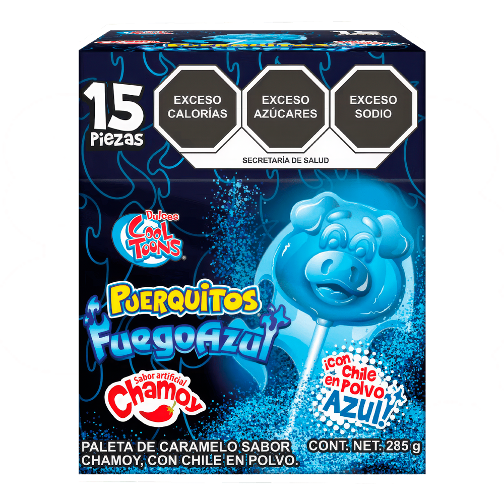 PAL. PUEQUITOS FUEGO AZUL 24/15 PZA