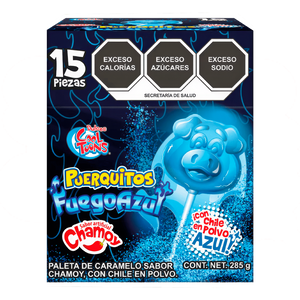 PAL. PUEQUITOS FUEGO AZUL 24/15 PZA