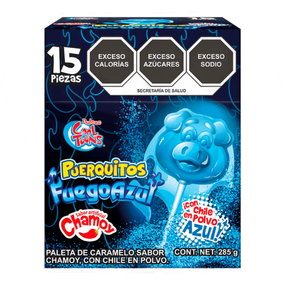 PAL. PUEQUITOS FUEGO AZUL 24/15 PZA