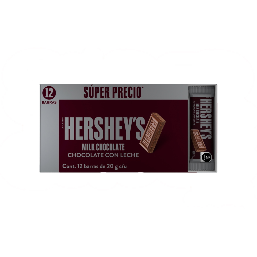HERSHEY LECHE 20G 12/12