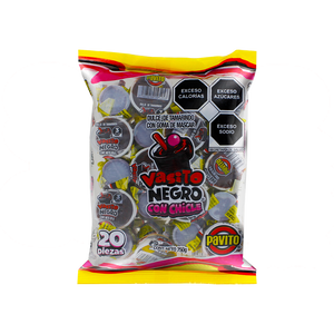 VASO NEGRO C/CHICLE 30/20
