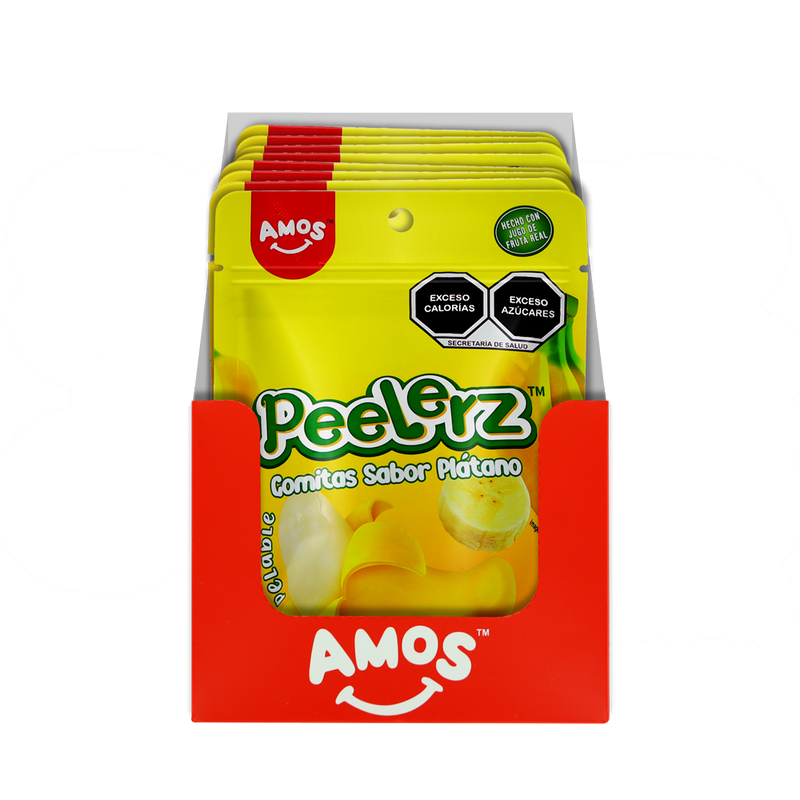 PEELERZ GOMITAS PLATANO 6/8 PZA