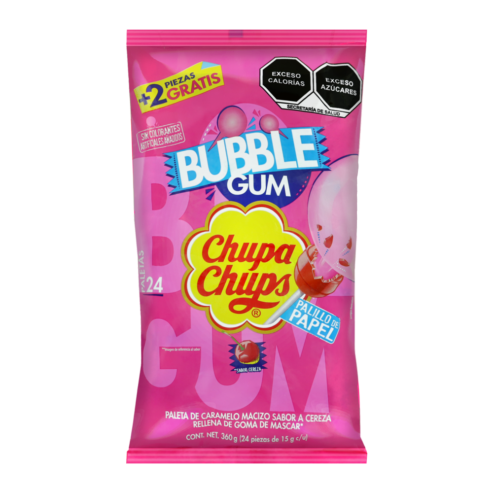 CHUPA CHUPS BUBBLE GUM 18/24PZ