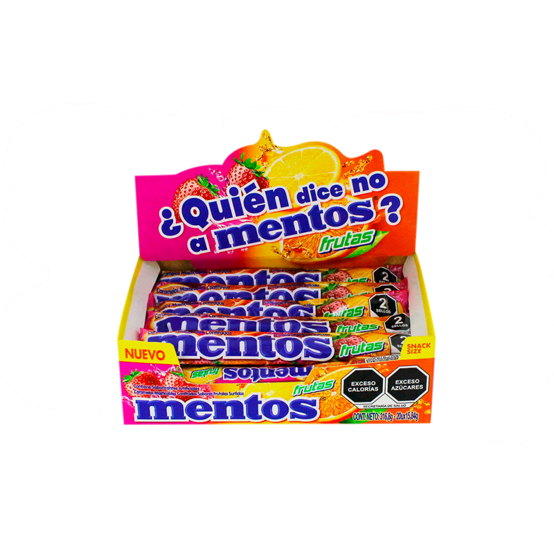 MENTOS FRUTAS F P 6P 20/20