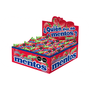 MENTOS BIPIEZA FRESA 10/40