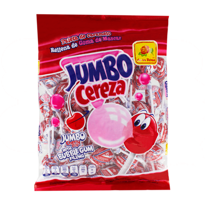 PALETA JUMBO CEREZA 12/50