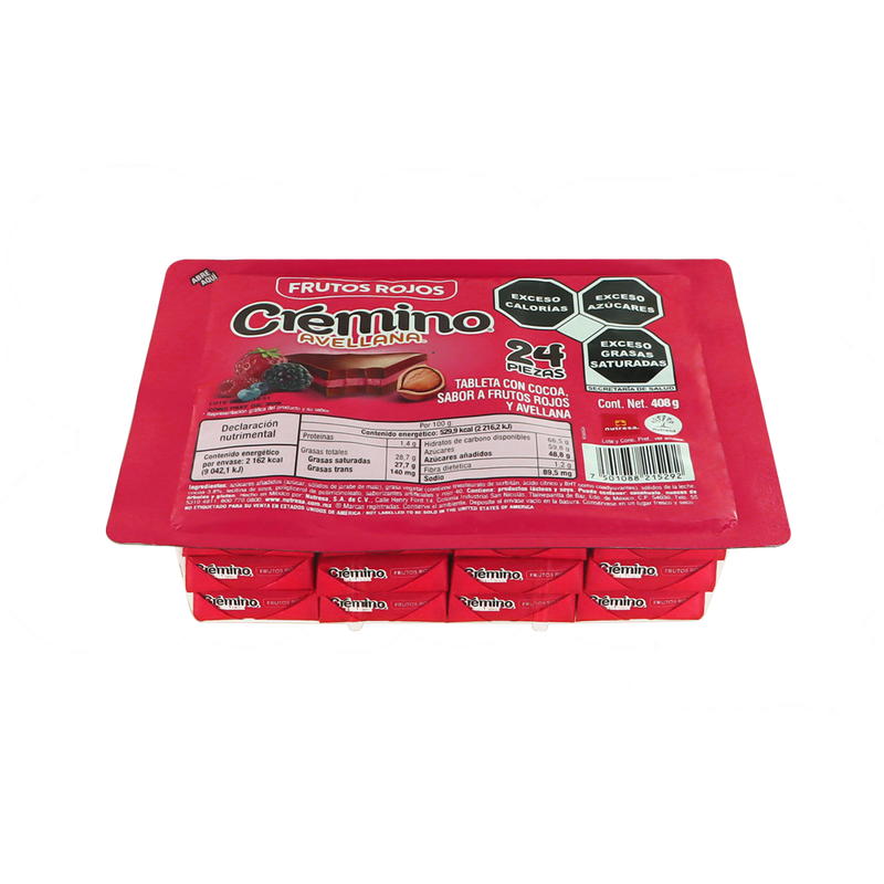 CREMINO FRUTOS ROJOS 16/24 PZA