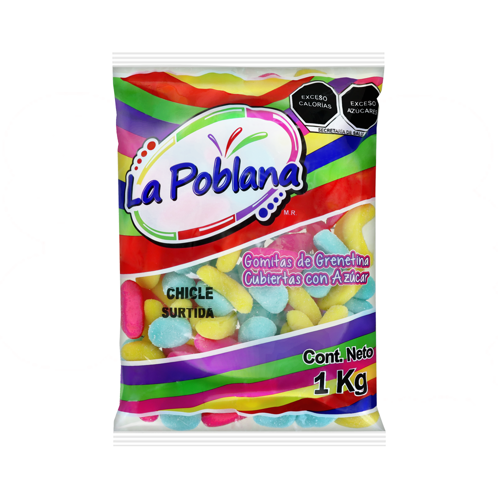P GOMA CHICLE SURTIDA 10/1 KG