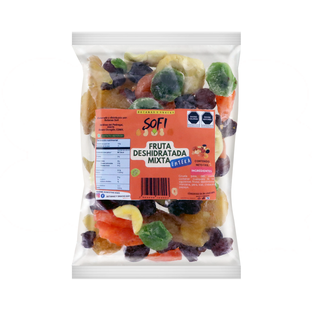 FRUTA DESHIDRATADA MIXTA 12/1 KG