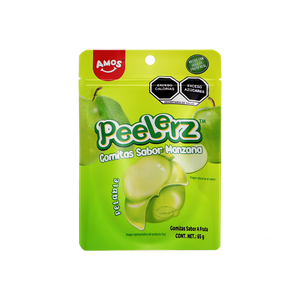 PEELERZ GOMITAS MANZANA  6/8 PZA