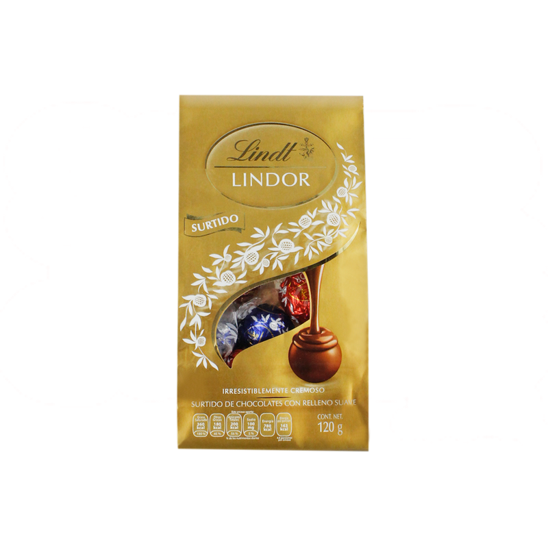 LINDOR BOLSA SURTIDO 12/120 G