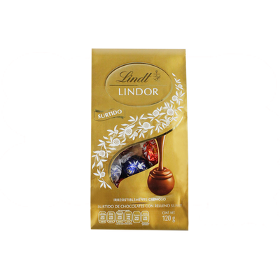 LINDOR BOLSA SURTIDO 12/120 G