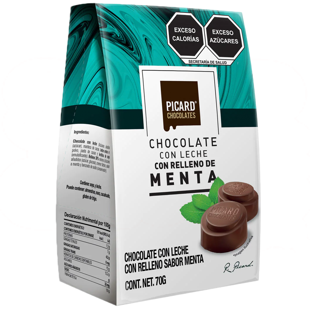 P FONDANT MENTA 12/70G