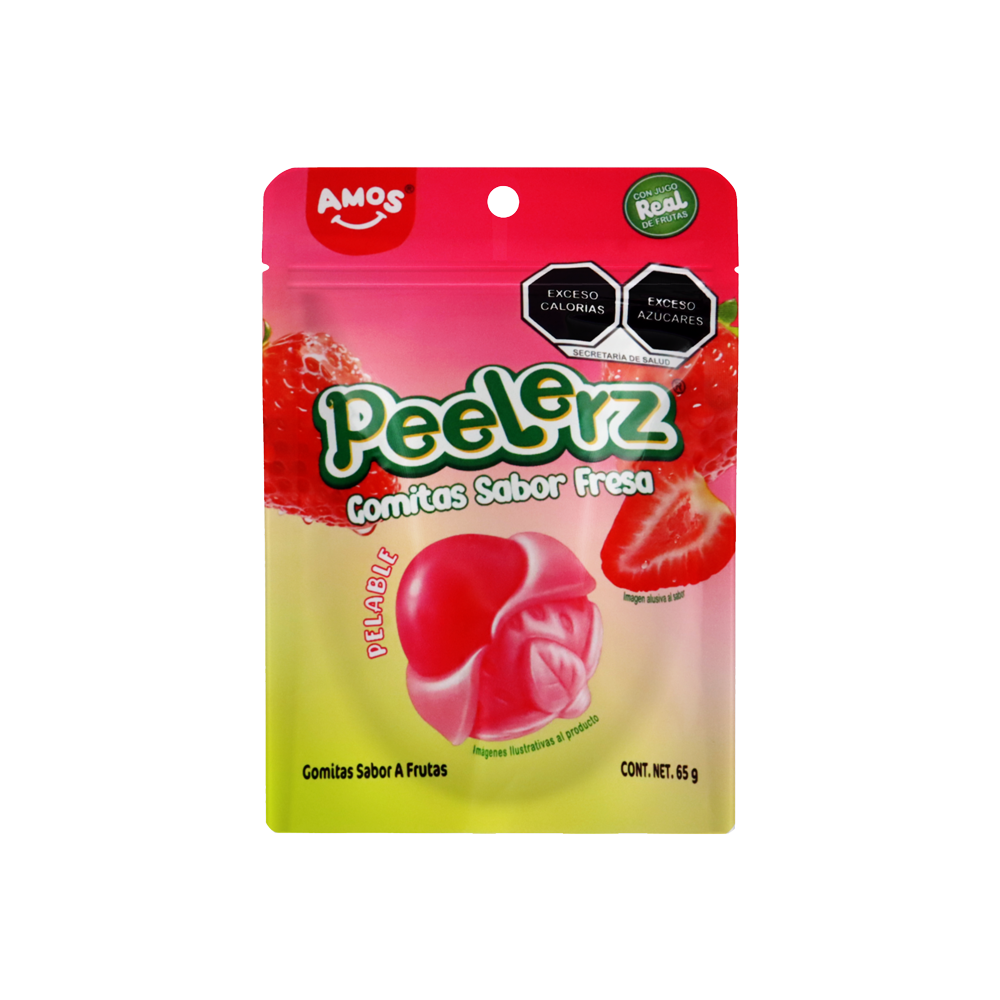 PEELERZ GOMITAS FRESA  6/8 PZA