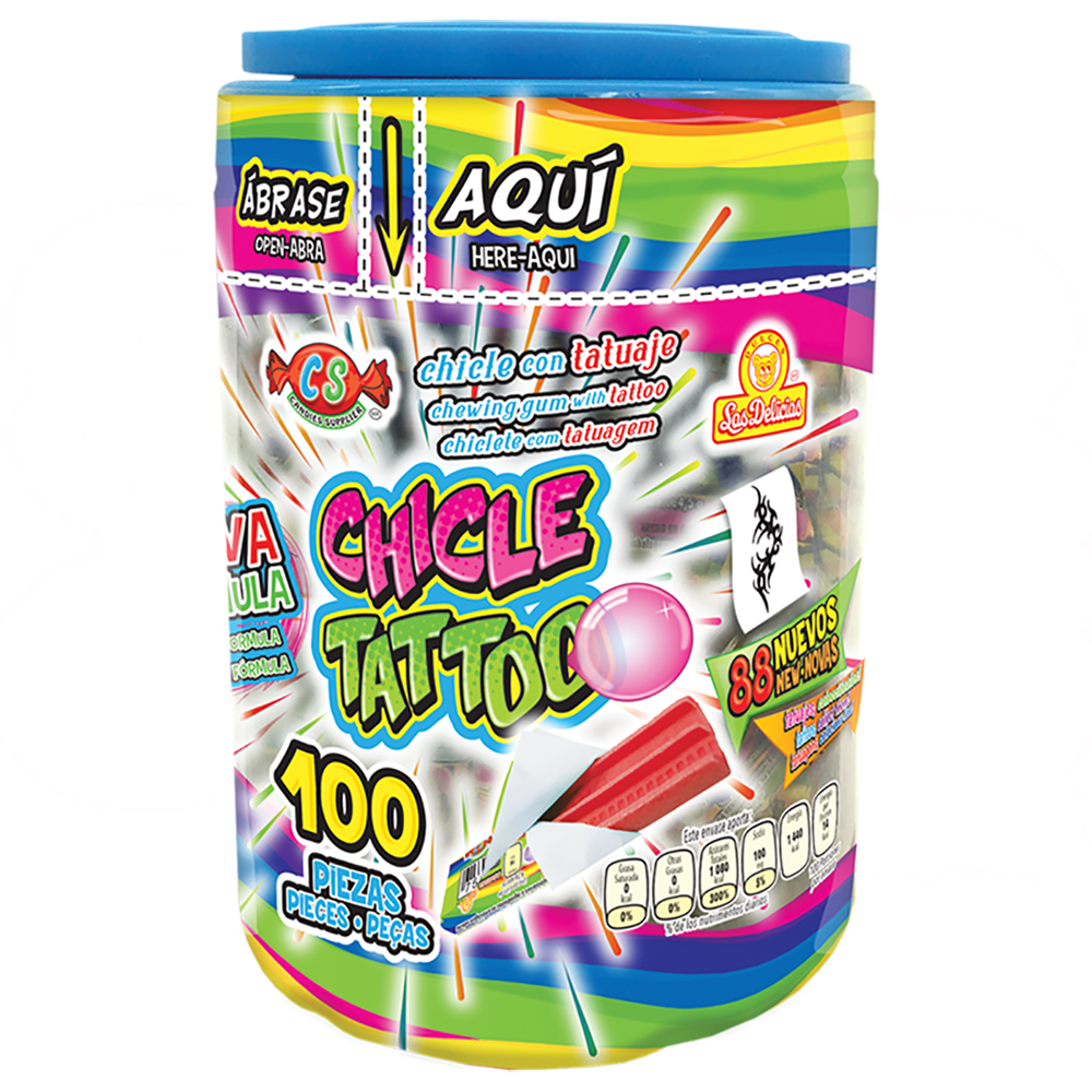 CHICLE TATTOO VIT 24/100