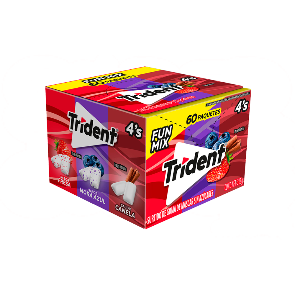TRIDENT 4´S FUN MIX 24/60