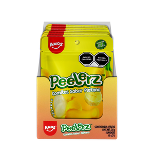 PEELERZ GOMITAS PLATANO 6/8 PZA