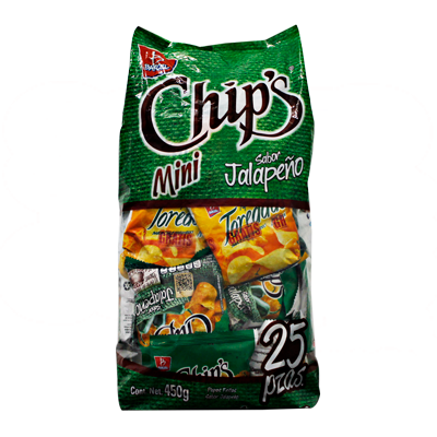 MINI CHIPS JALAPEÑO 6/25