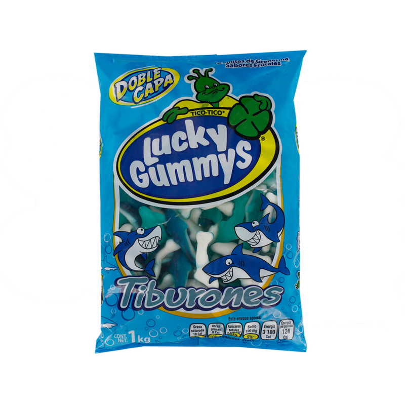 LUCKY GUMMYS TIBURONES 8/1 Kg