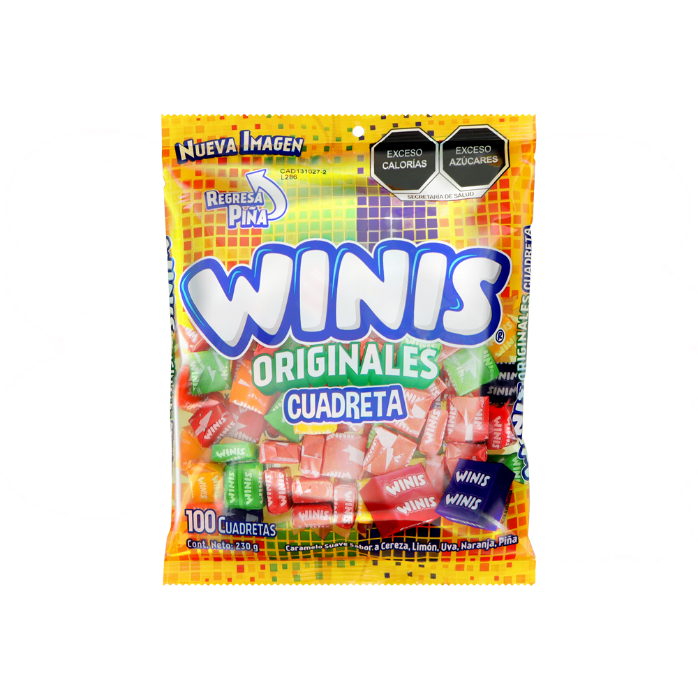 WINIS ORIGINAL CUADRETA 24/100 PZA