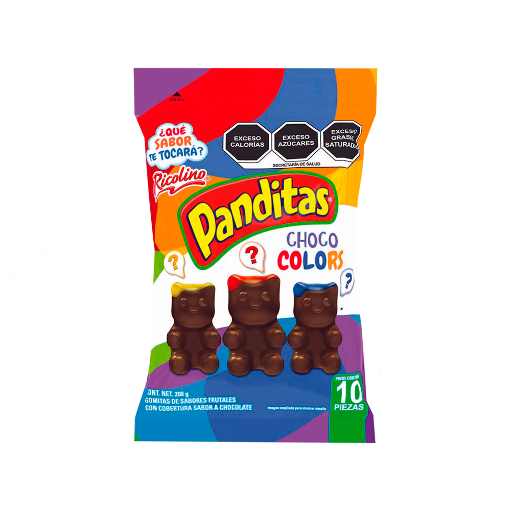 PANDITAS CHOCO COLORS 8/10PZA
