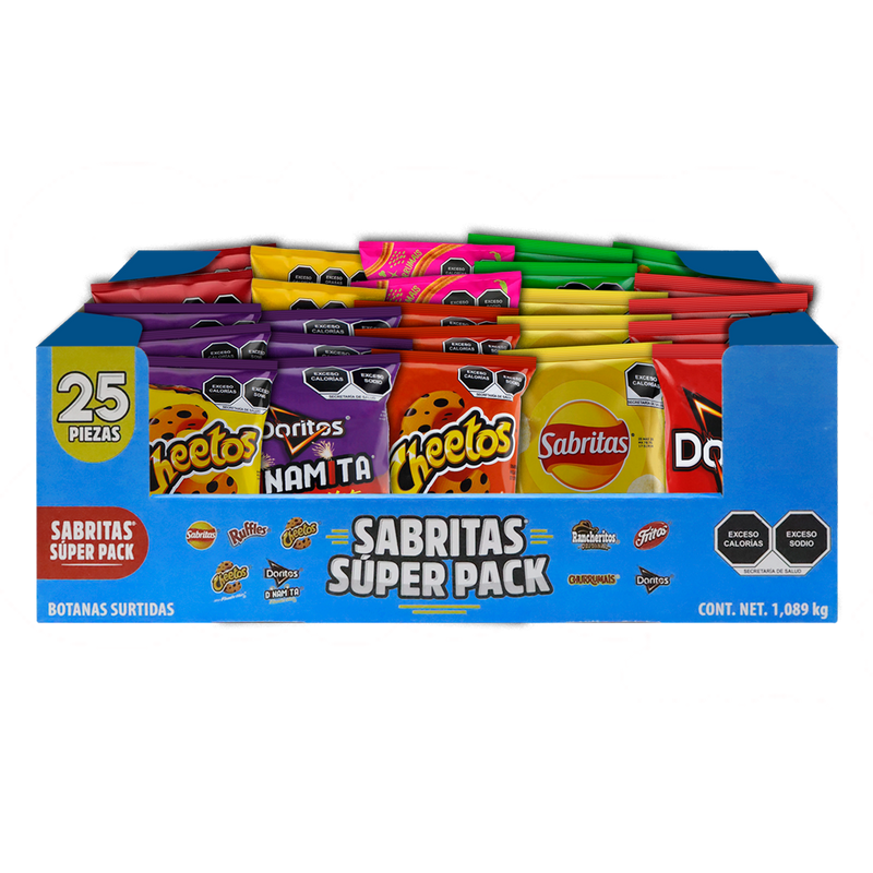 SABRITAS SUPER PACK 25