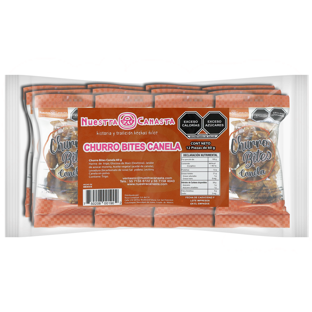 BUÑUELOS CANELA 60GRS 10/12 PZA