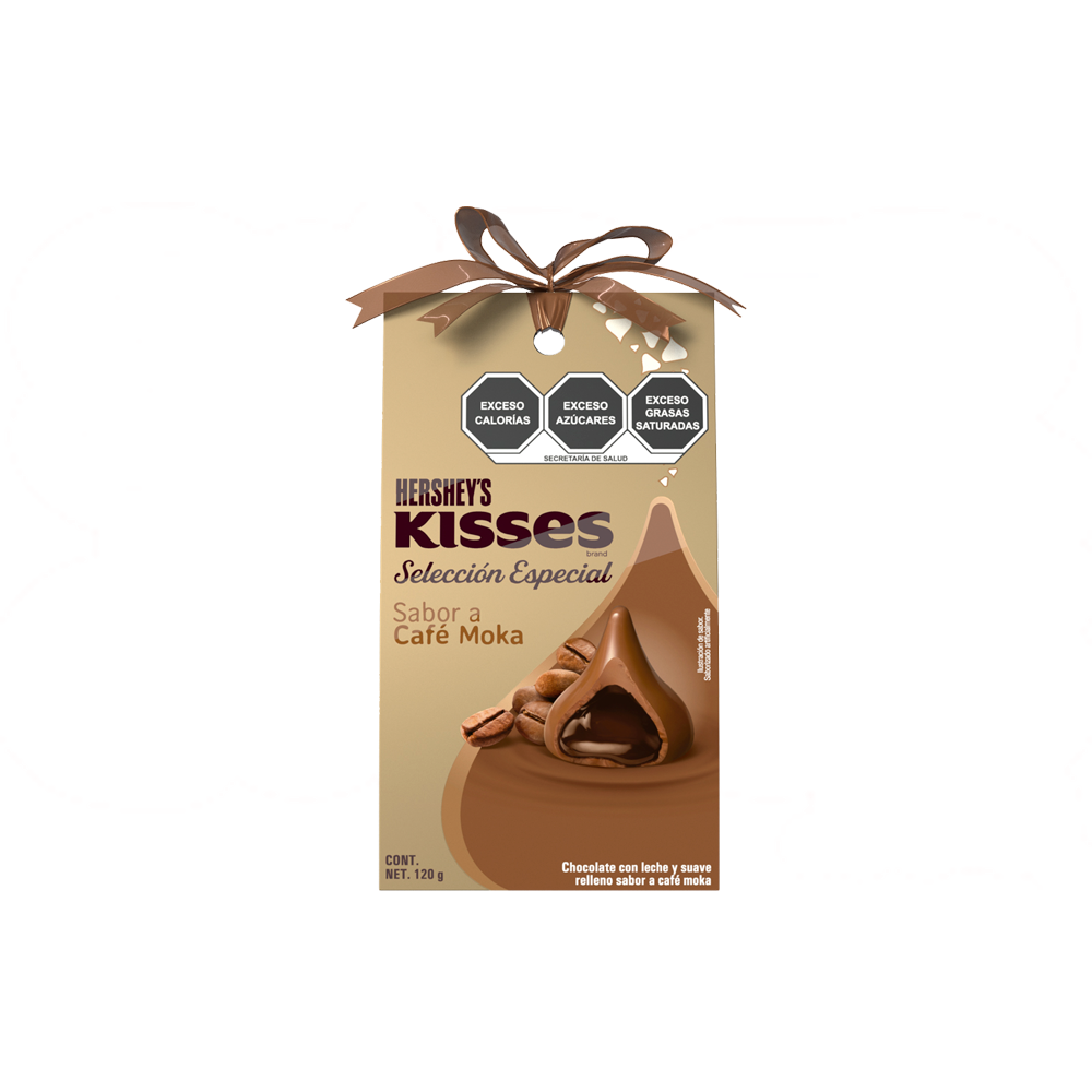 KISSES SEL ESP CAFE MOKA 6/120 GRS